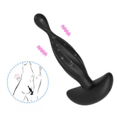Vibrador con tapón anal, masajeador de próstata masculino, masturbador del punto G